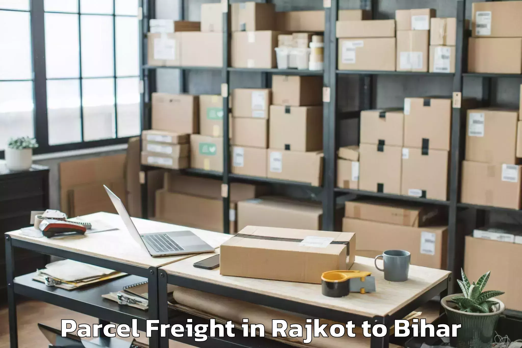 Book Rajkot to Sidhaw Parcel Freight